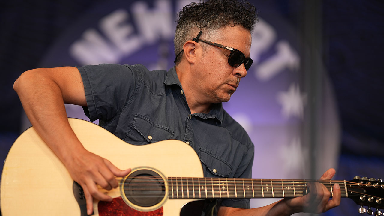 M. Ward at Newport Folk Fest 2023 (photo by Neil Swanson)
