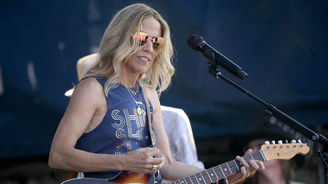 Sheryl Crow performs at the Newport Folk Festival in 2019. (Photo by Laura Fedele/WFUV)