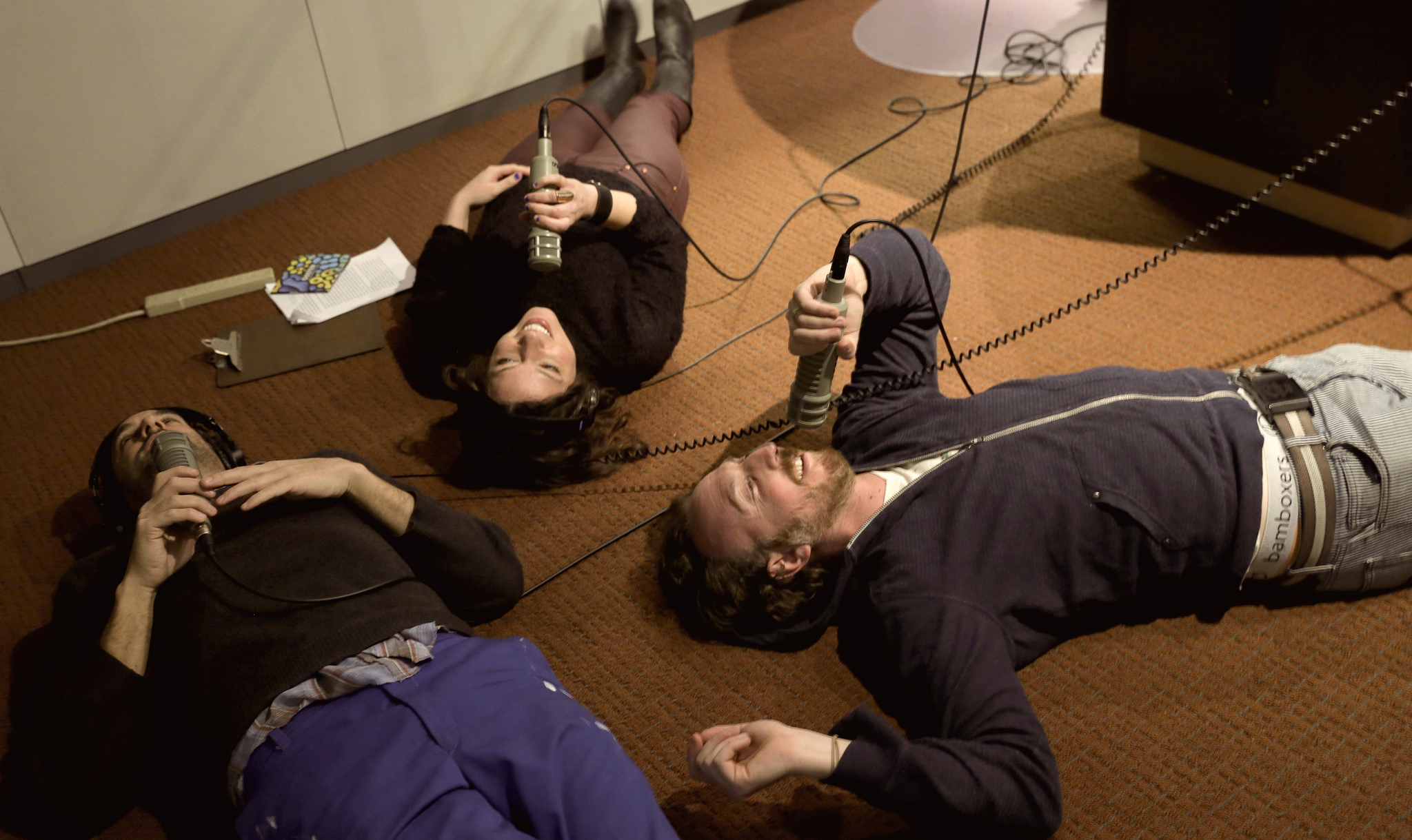 Hear an FUV Live session with Guster tonight at 9. Guster with Carmel Holt photo by Deirdre Hynes