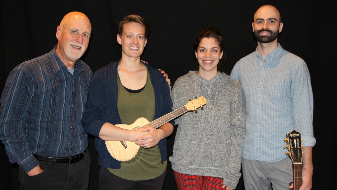 &quot;Sunday Supper&quot; host John Platt, Anna Gothard, Kate Foster, Kelly House (Photo by Jeremy Rainer/WFUV)