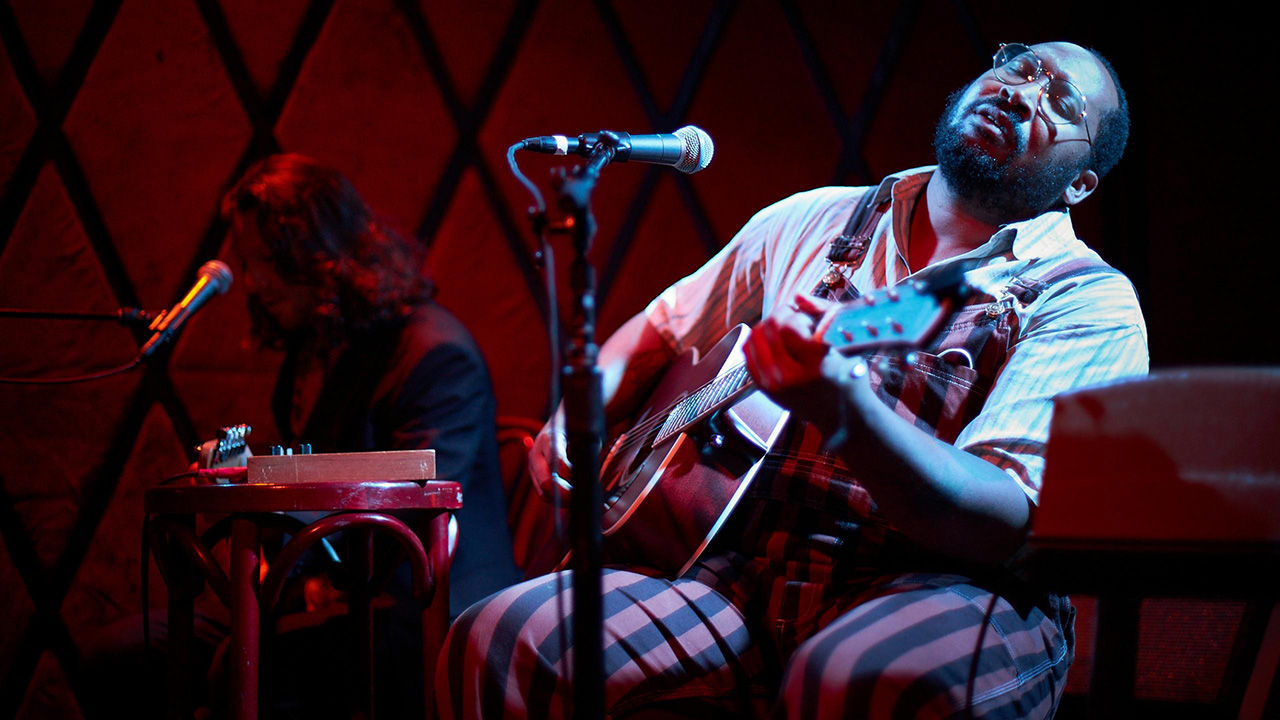 Bartees Strange at Rockwood Music Hall (photo by Gus Philippas/WFUV) Bartees Strange at Rockwood Music Hall (photo by Gus Philippas/WFUV)