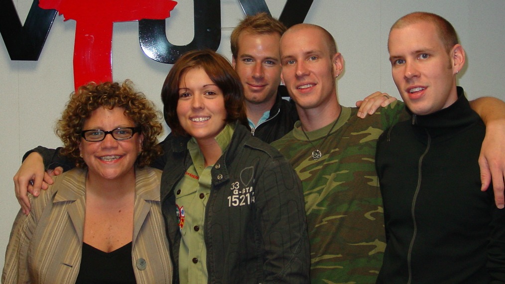 Brandi Carlile and band at FUV with Rita Houston (photo courtesy of WFUV)