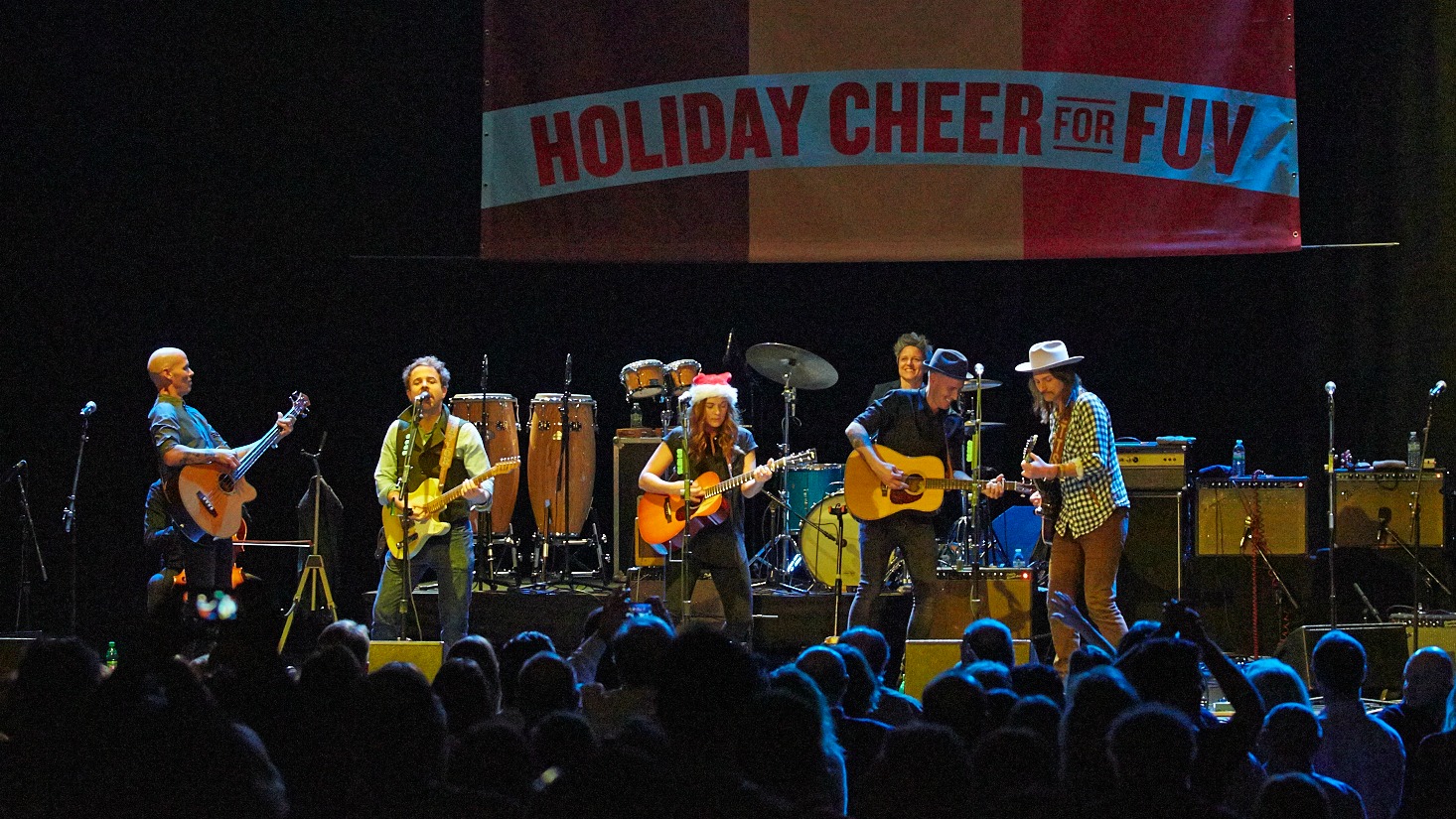 Brandi Carlile and Dawes at Holiday Cheer for FUV (Photo by Gus Philippas/WFUV) Brandi Carlile and Dawes at Holiday Cheer for FUV (Photo by Gus Philippas/WFUV)