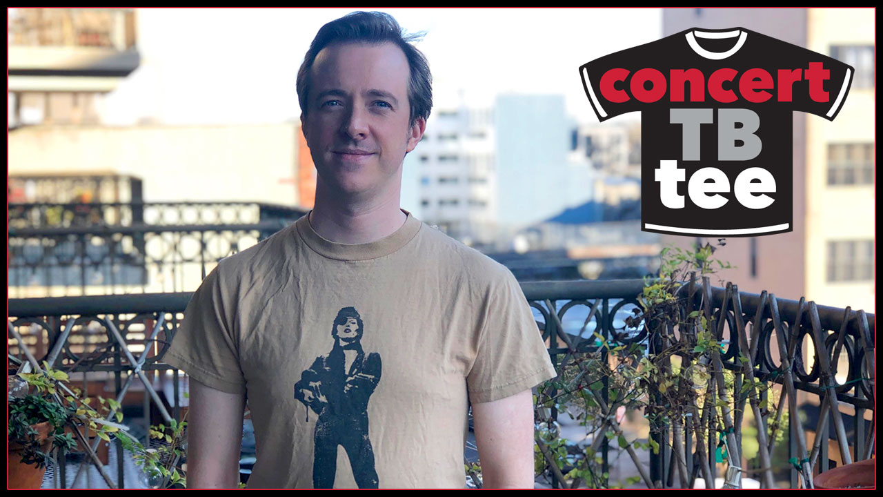 Eric Gottlieb and his Bowie but Wilco tee (photo courtesy of the author) Eric Gottlieb and his Bowie but Wilco tee (photo courtesy of the author)