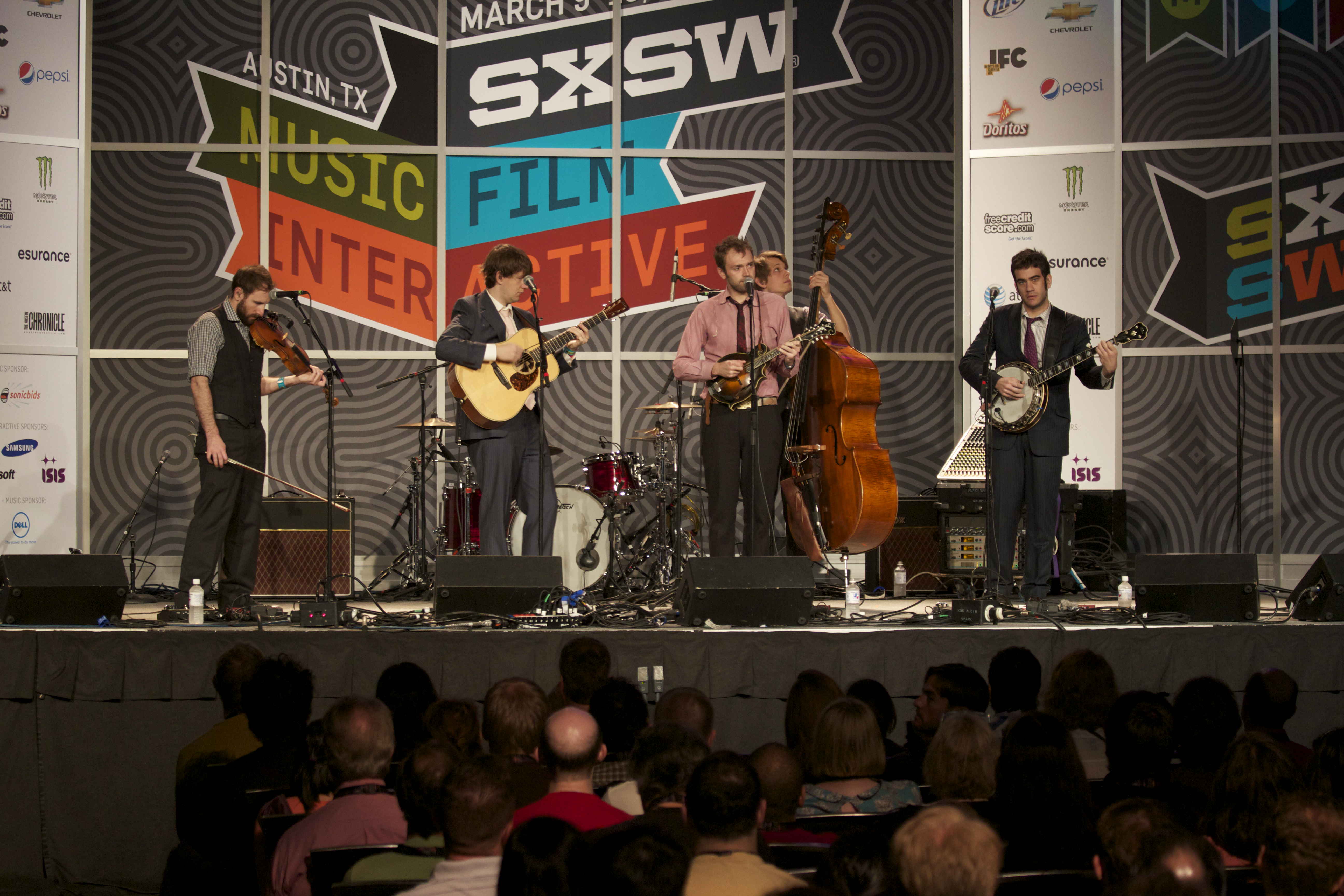 Today's WFUV show at SXSW: Punch Brothers (above), Gary Clark, Jr. and Shearwater.