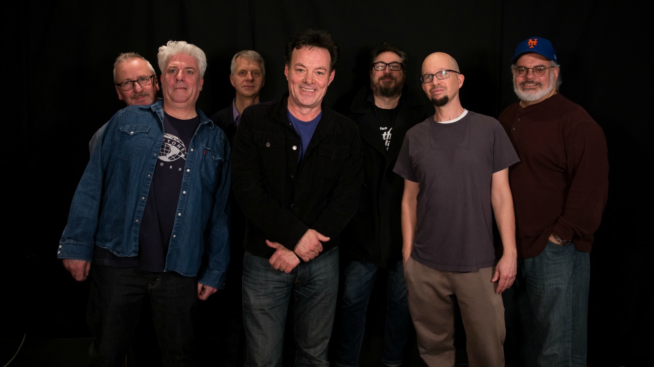 The James Hunter Six with Darren DeVivo in Studio A (photo by Brian Gallagher/WFUV)