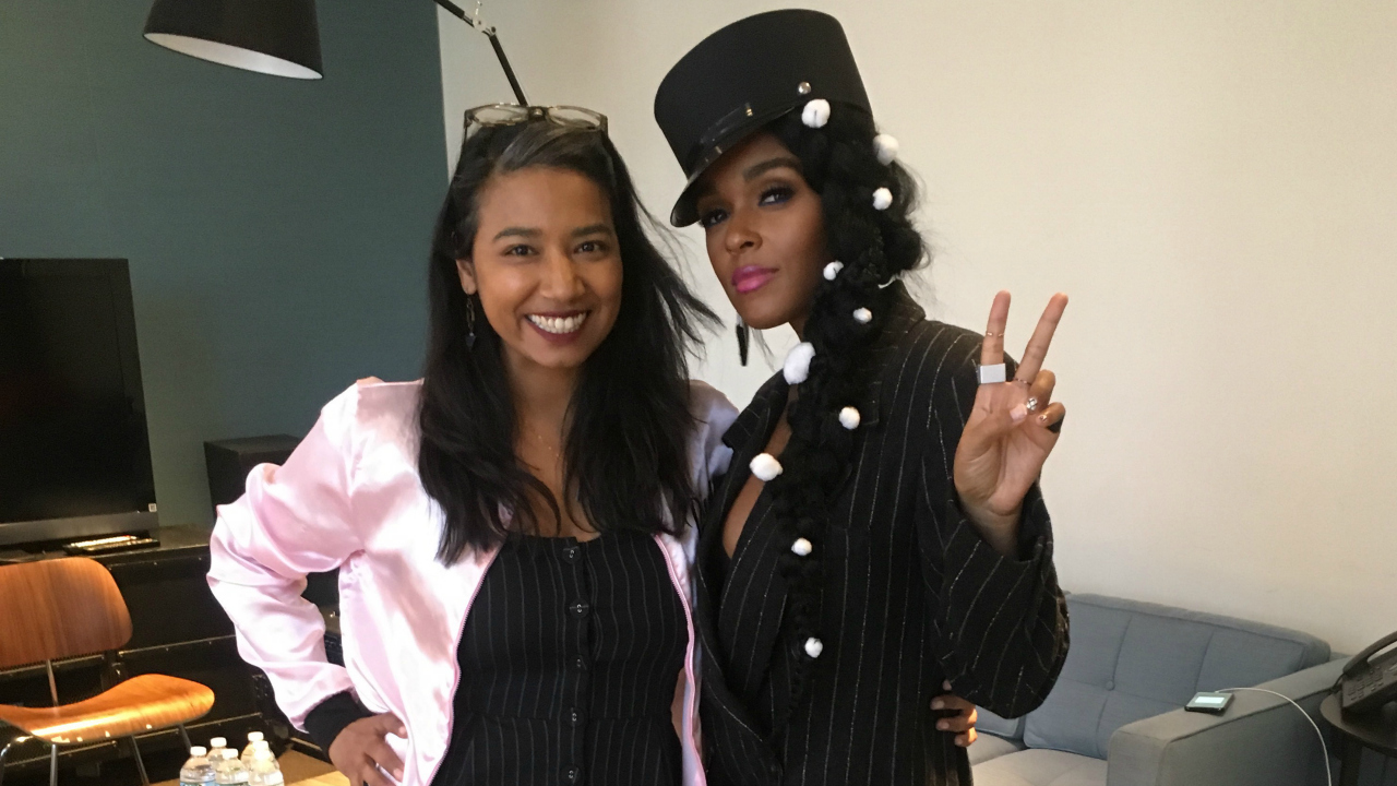 Alisa Ali with Janelle Monáe (photo by Jonathan Woodward)