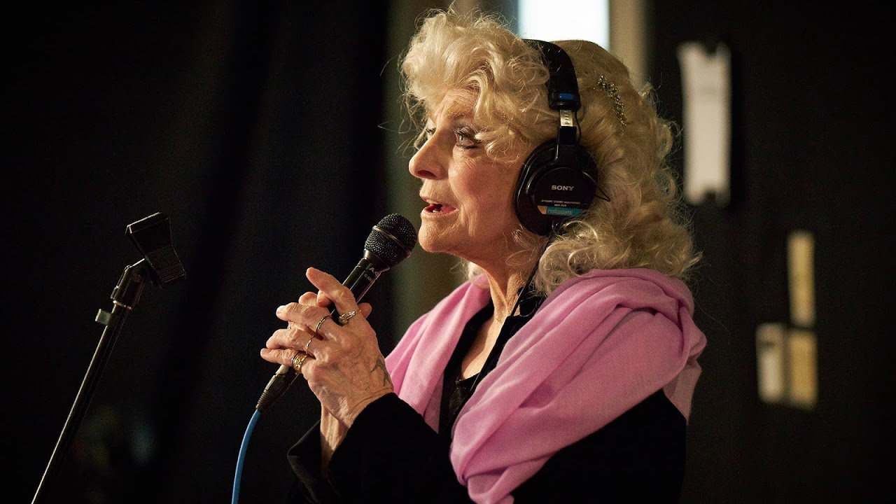 Judy Collins in Studio A (photo by Gus Philippas/WFUV)