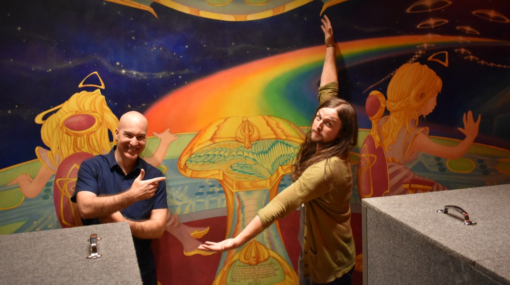 J. Roddy Walston and Eric Holland at Electric Lady Studios