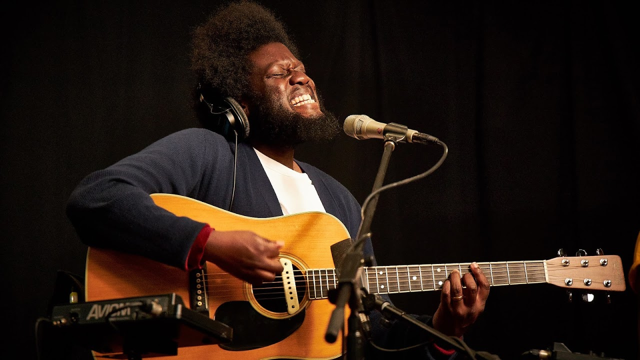 Michael Kiwanuka in Studio A (photo by Gus Philippas/WFUV)