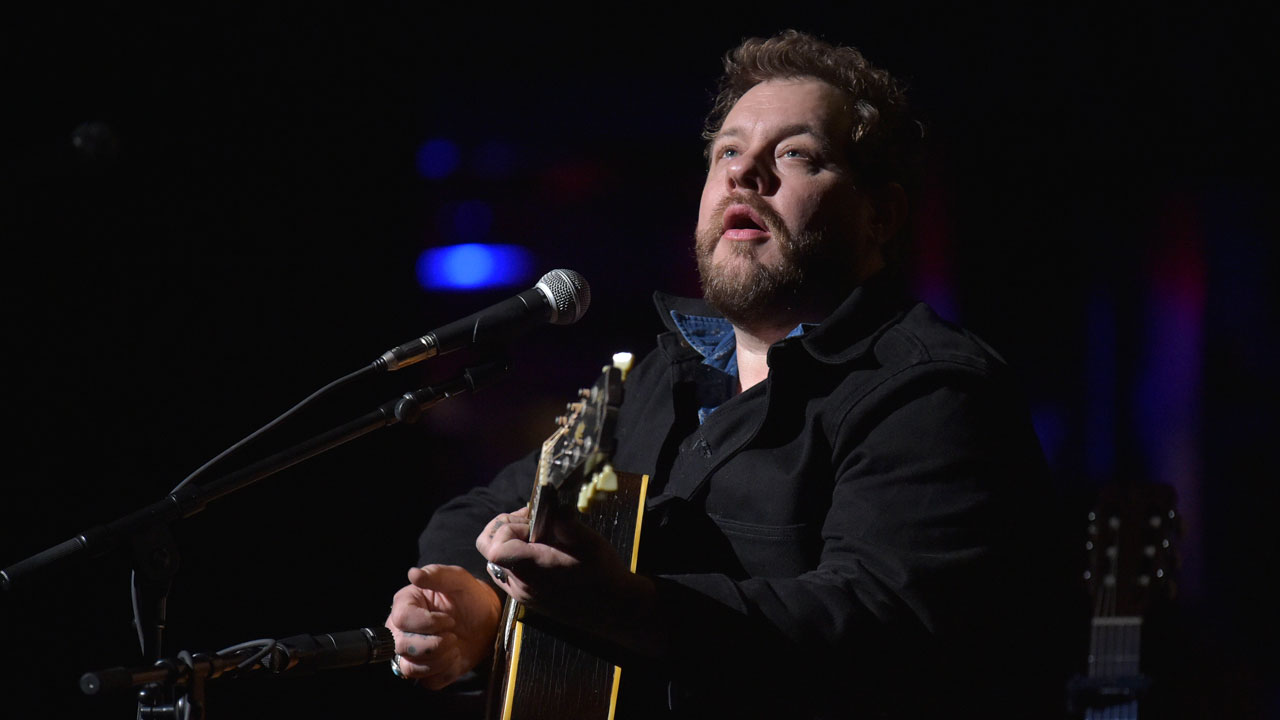 Nathaniel Rateliff at Holiday Cheer for FUV 2019 (photo by Neil Swanson, WFUV)