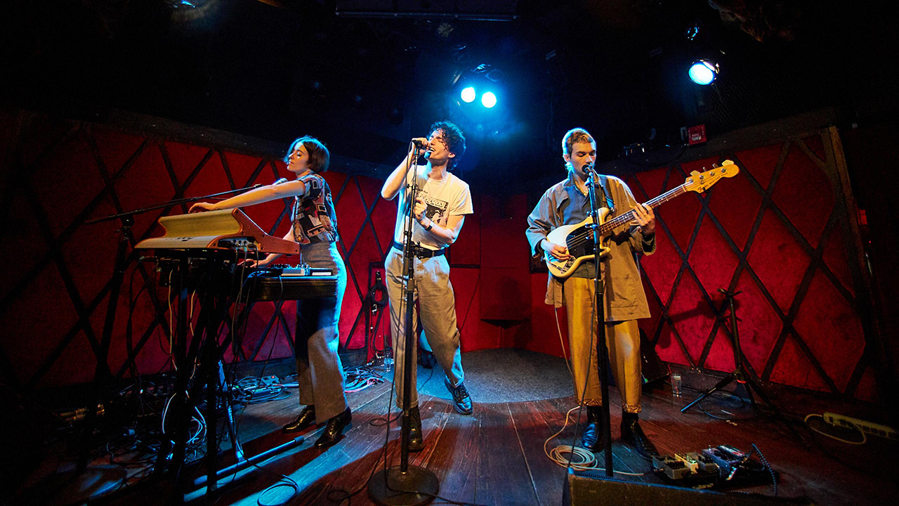 Nation of Language at Rockwood Music Hall (photo by Gus Philippas/WFUV) Nation of Language at Rockwood Music Hall (photo by Gus Philippas/WFUV)