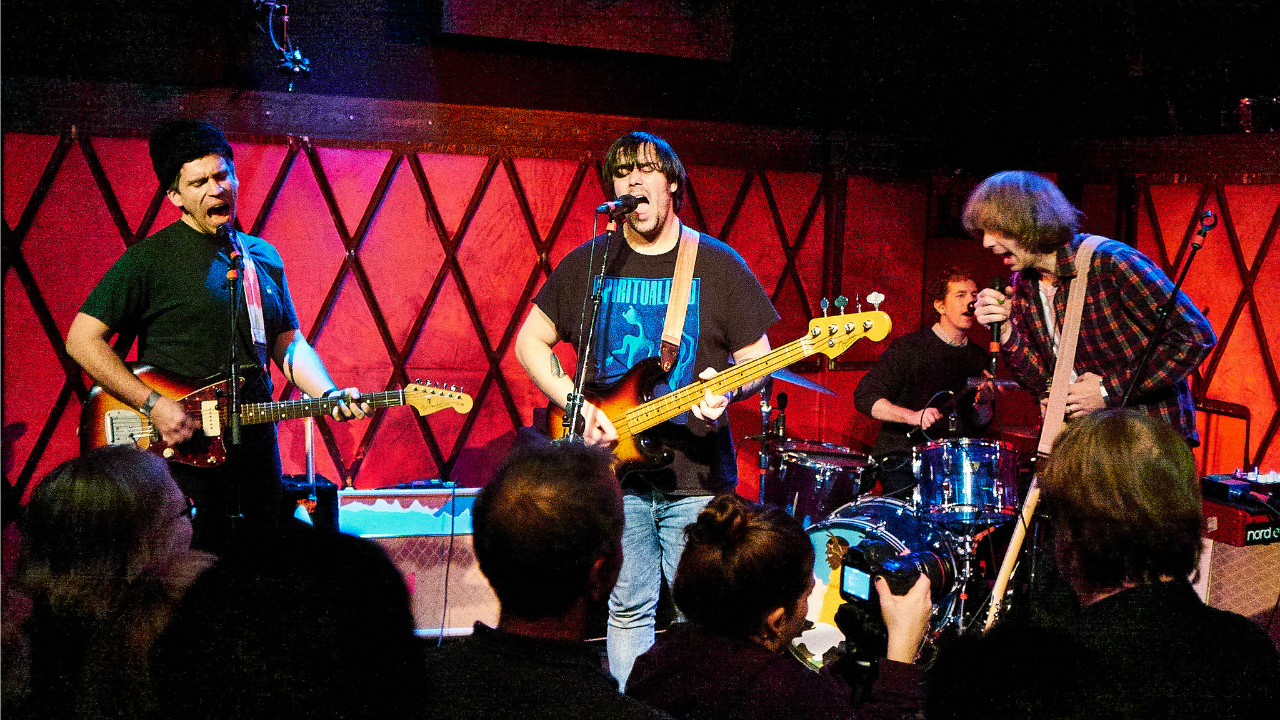 Parquet Courts at Rockwood Music Hall (photo by Gus Philippas/WFUV)