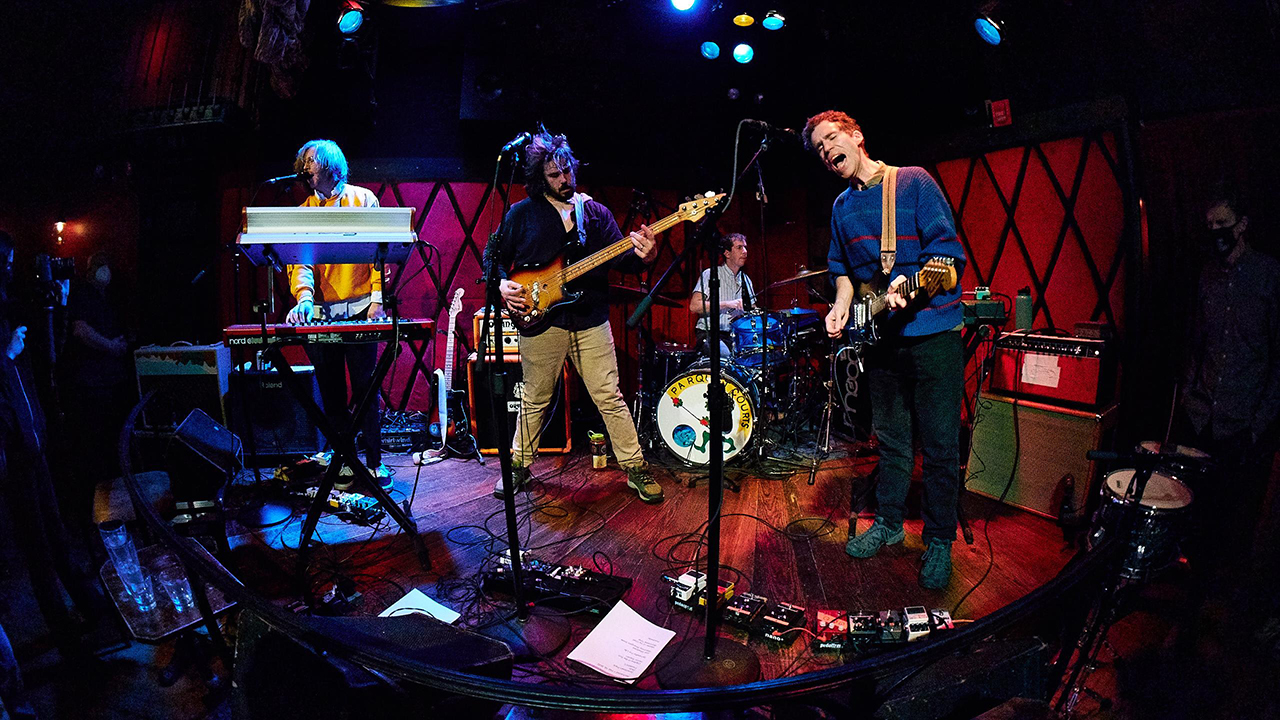 Parquet Courts at Rockwood Music Hall (photo by Gus Philippas/WFUV)