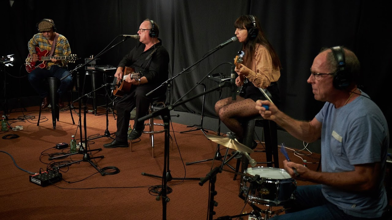 Pixies in Studio A (photo by Gus Philippas/WFUV)