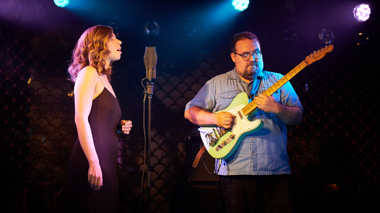 Rachael and Vilray at The Club Car at The McKittrick Hotel (photo by Gus Philippas/WFUV)