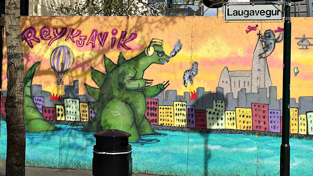 Reykjavík street art on Laugavegur (photo by Kara Manning)