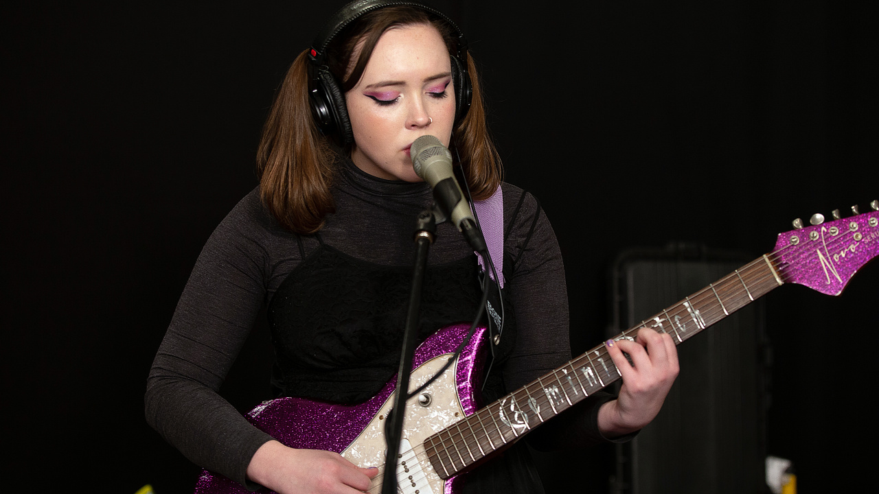 Soccer Mommy in Studio A (photo by Michael L'Abbate/WFUV)