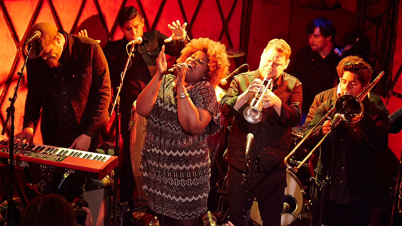FUV Live at CMJ with The Suffers (photo by Gus Philippas/WFUV)