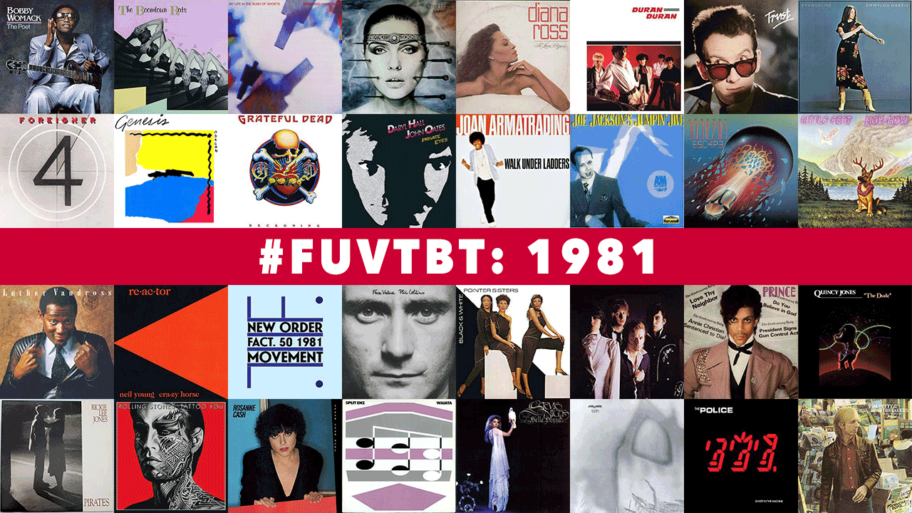 1981 Throwback Thursday (collage by Laura Fedele for WFUV)