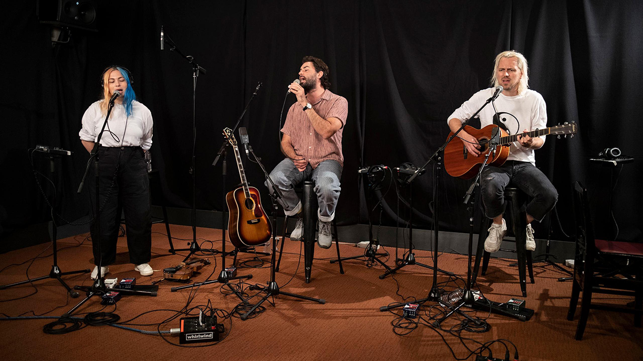 The Head and the Heart in Studio A (photo by Gus Philippas/WFUV)