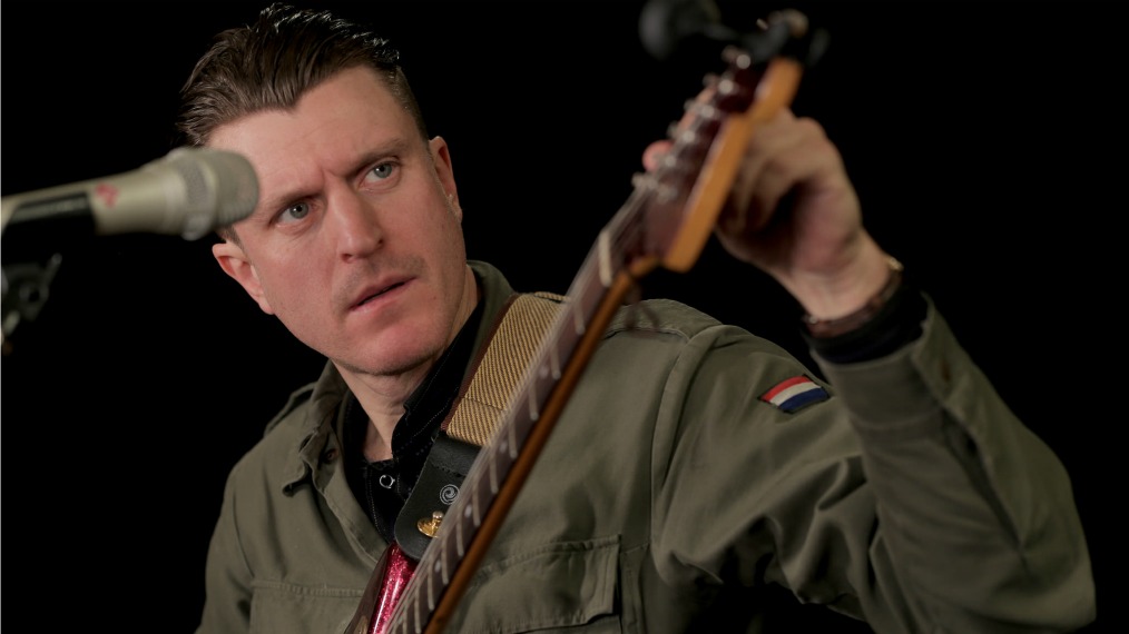 Keith Zarriello of The Shivers in Studio A (photo by Veronica Moyer/WFUV) Keith Zarriello of The Shivers in Studio A (photo by Veronica Moyer/WFUV)