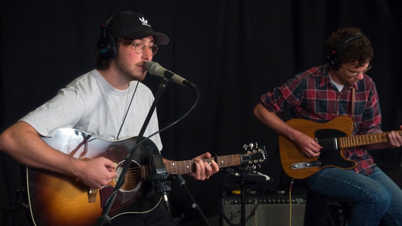 Whitney in Studio A (photo by Jake Lee/WFUV)