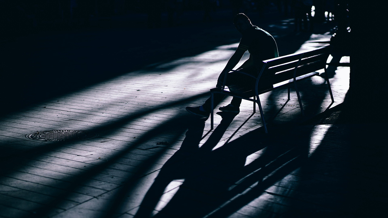 night-bench-alone