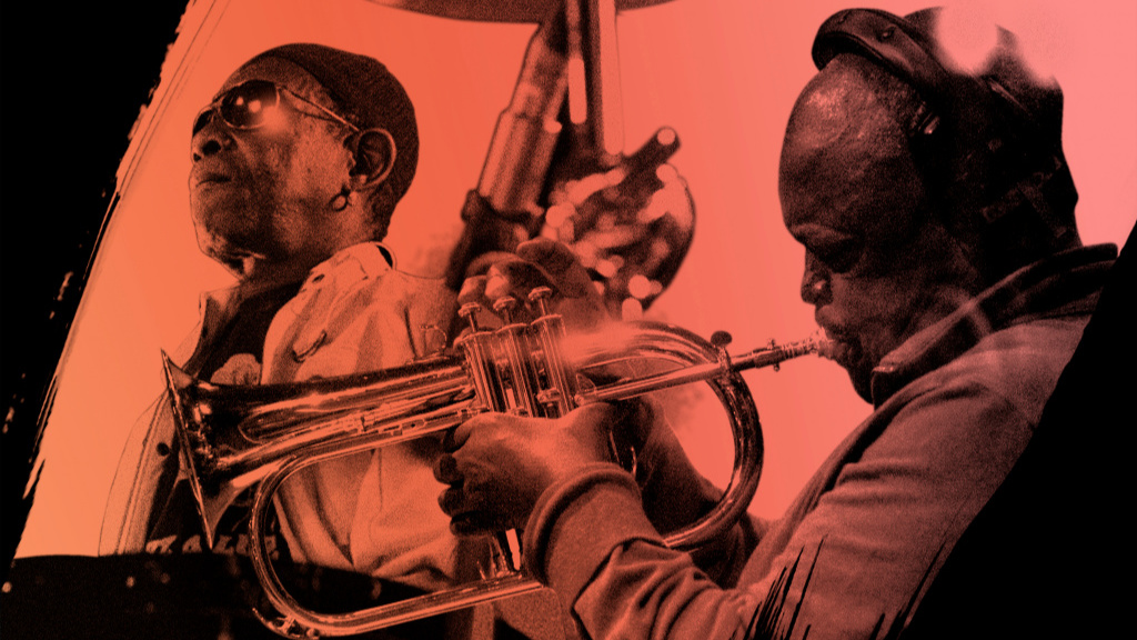 Tony Allen and Hugh Masekela (photo by Hugo Glendinning &amp; Gavin Rodgers, PR)