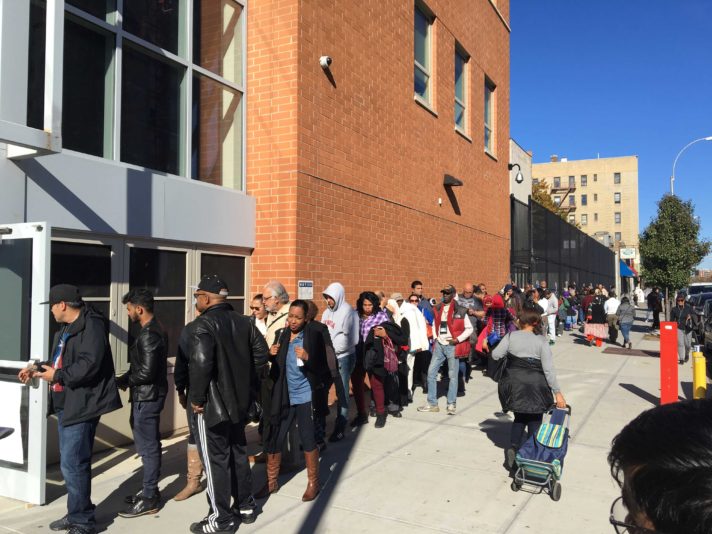 Voters Wait in Line Voters Wait in Line