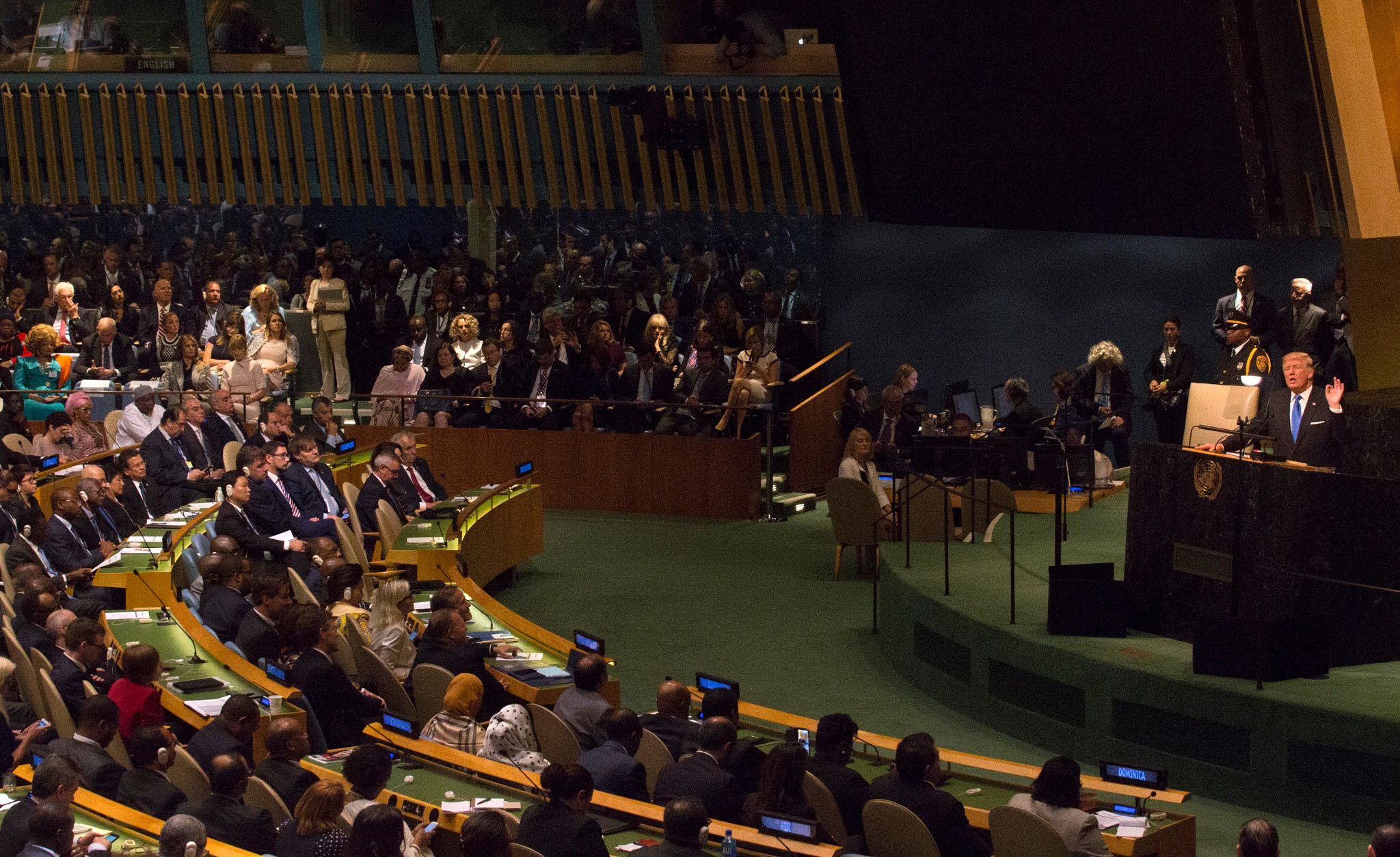 President Donald Trump addresses the 72nd Session of the UNGA