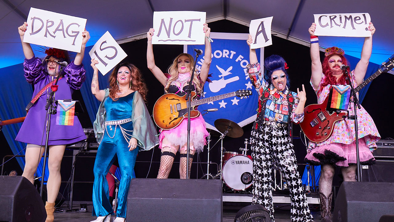 BERTHA at Newport Folk Festival 2024 (photo by Gus Philippas)