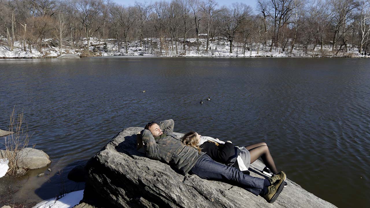 Central Park winter weekend