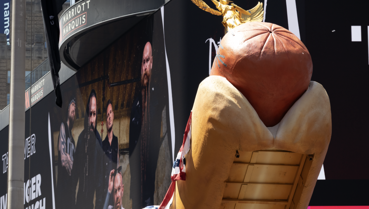 Hot Dog Sculpture in Times Square