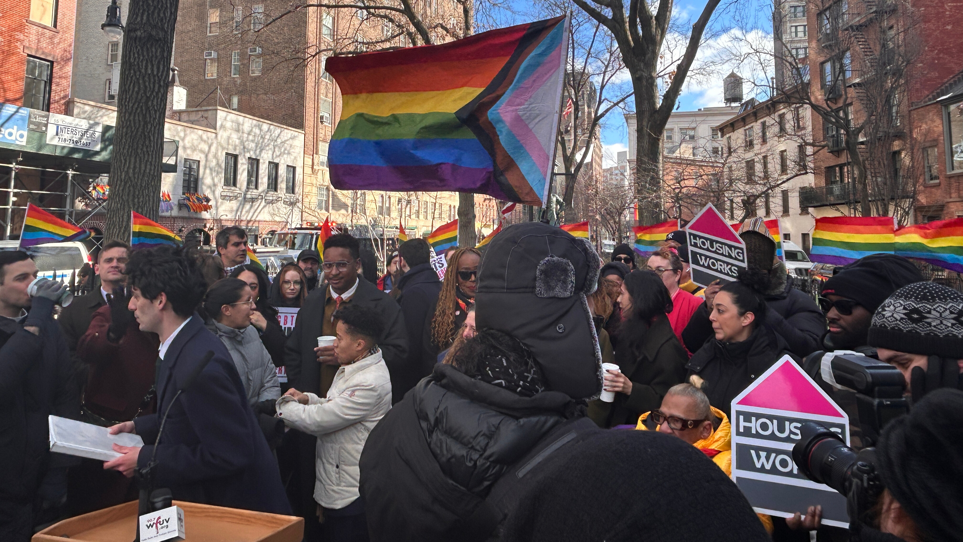 Activists Rally to Restore Pride Flag to Stonewall Monument