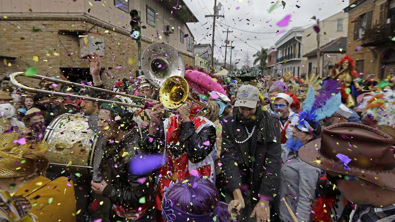 when repeated a traditional mardi gras song