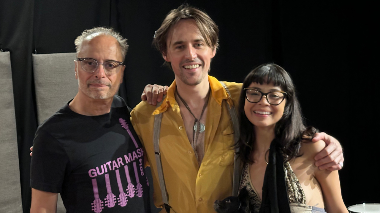 Paul Cavalconte, Reeve Carney and Eve Noblezada (photo by Jeremy Rainer for FUV)
