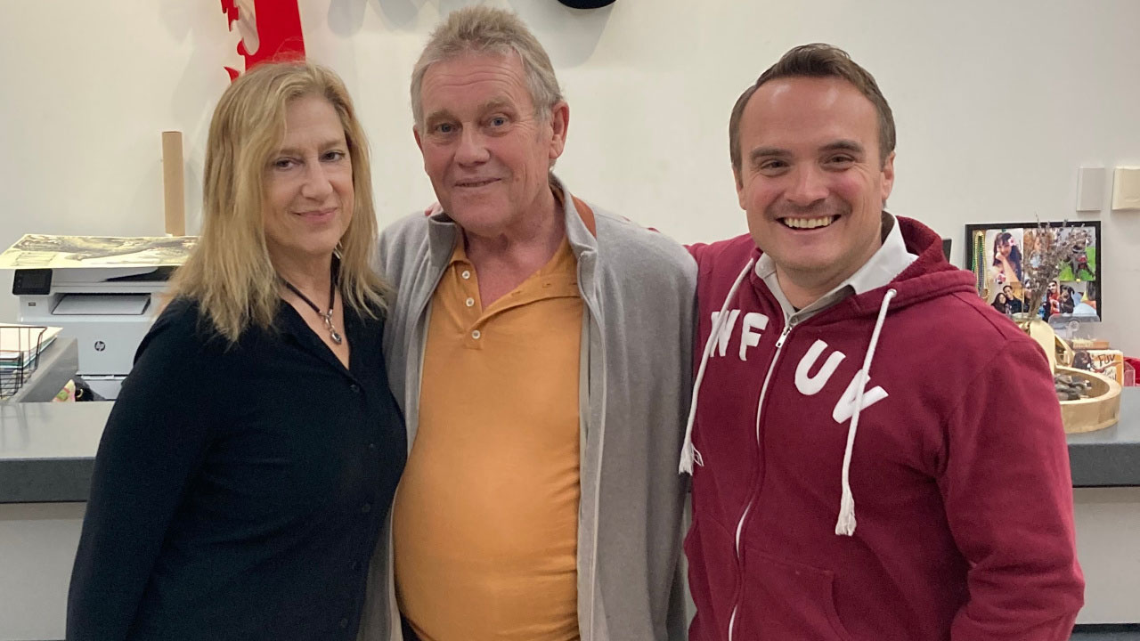 Delphine Blue, Dave Wakeling, Rich McLaughlin (photo by Maureen McPherson, WFUV)