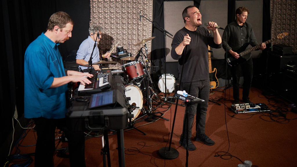 Future Islands (photo by Gus Philippas for WFUV)