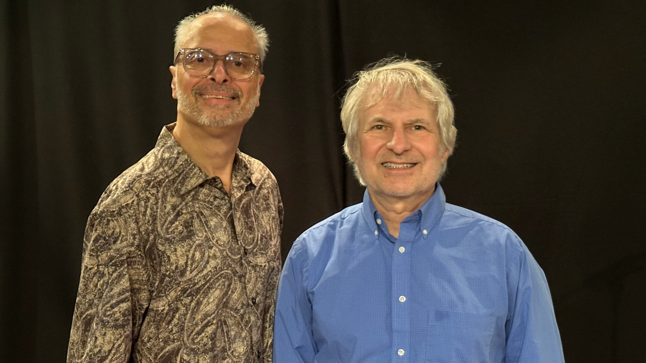 Paul Cavalconte with Chris Stamey (photo by Jeremy Rainer for FUV)