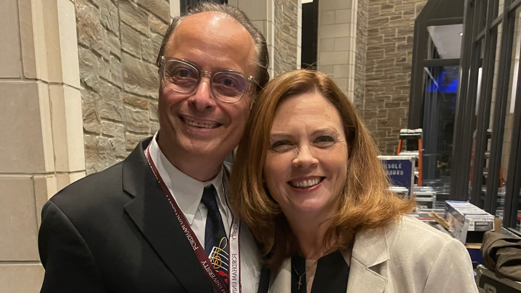 Paul Cavalconte and President Tania Tetlow (photo courtesy of FUV)