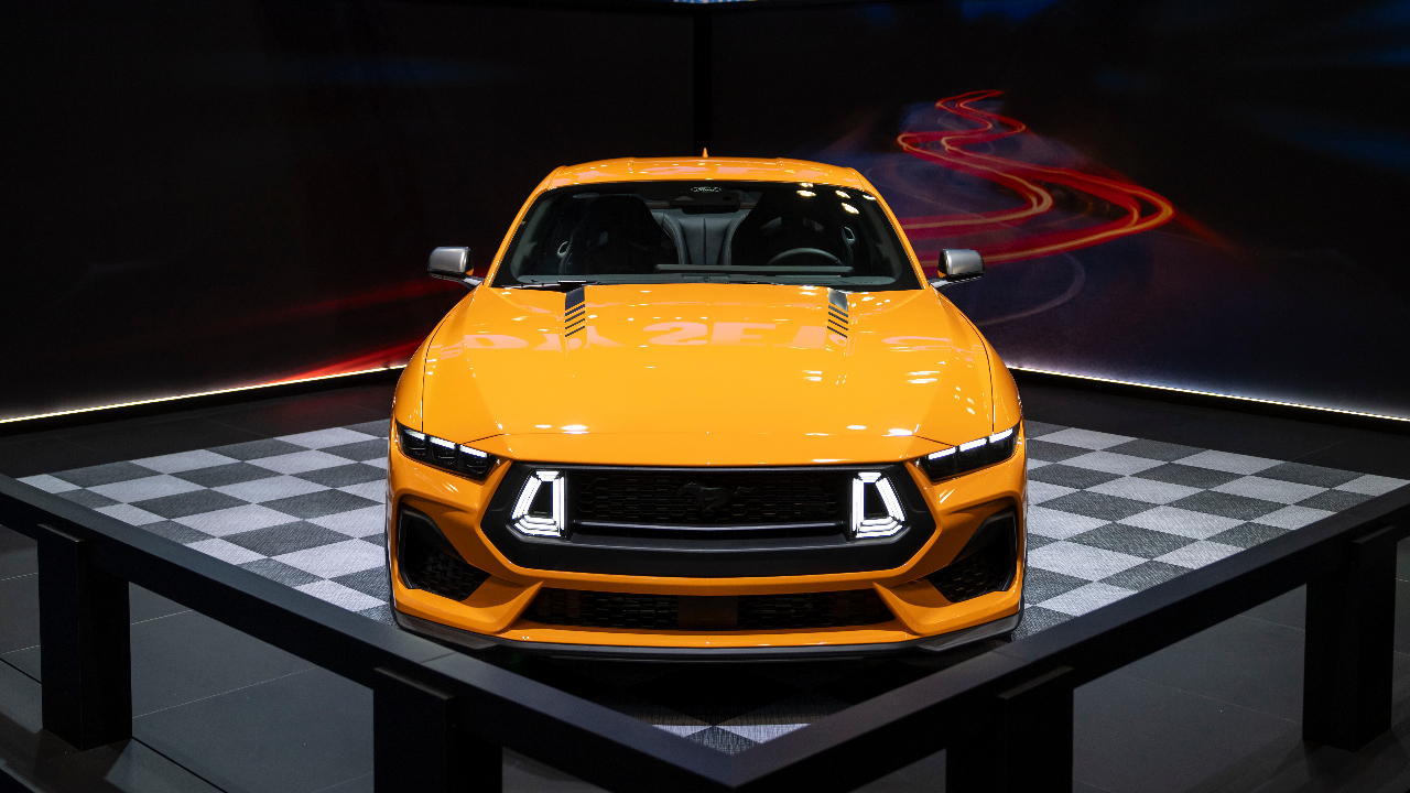 The 2026 Ford Mustang RTR is displayed at the New York International Auto Show, Thursday, April 2, 2026, in New York.