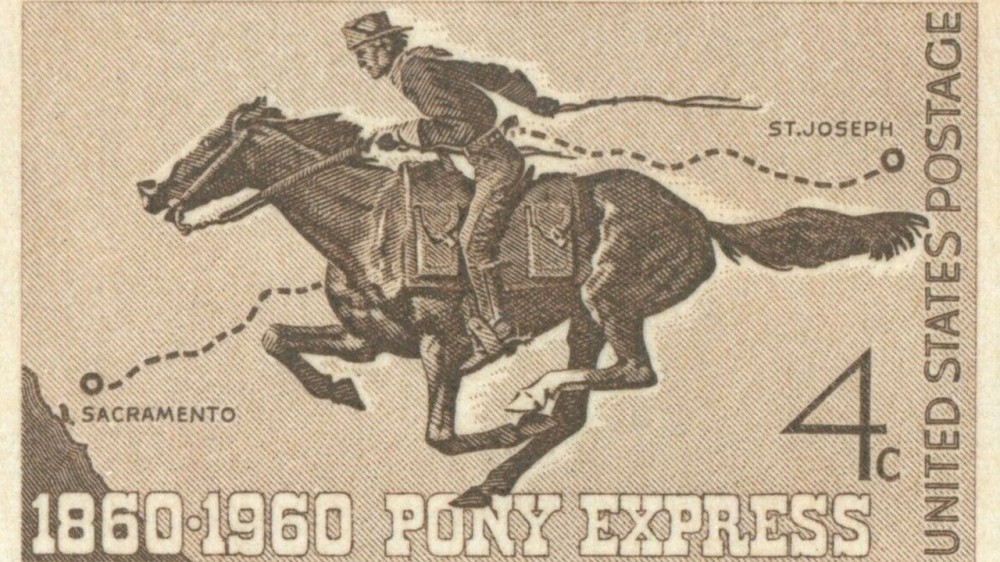 Pony Express Postage Stamp