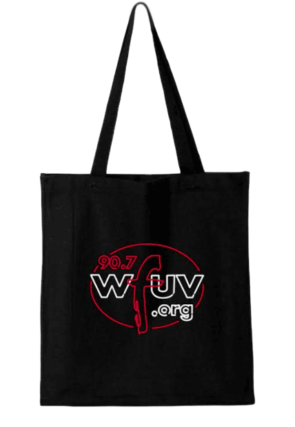 Tote with neon logo