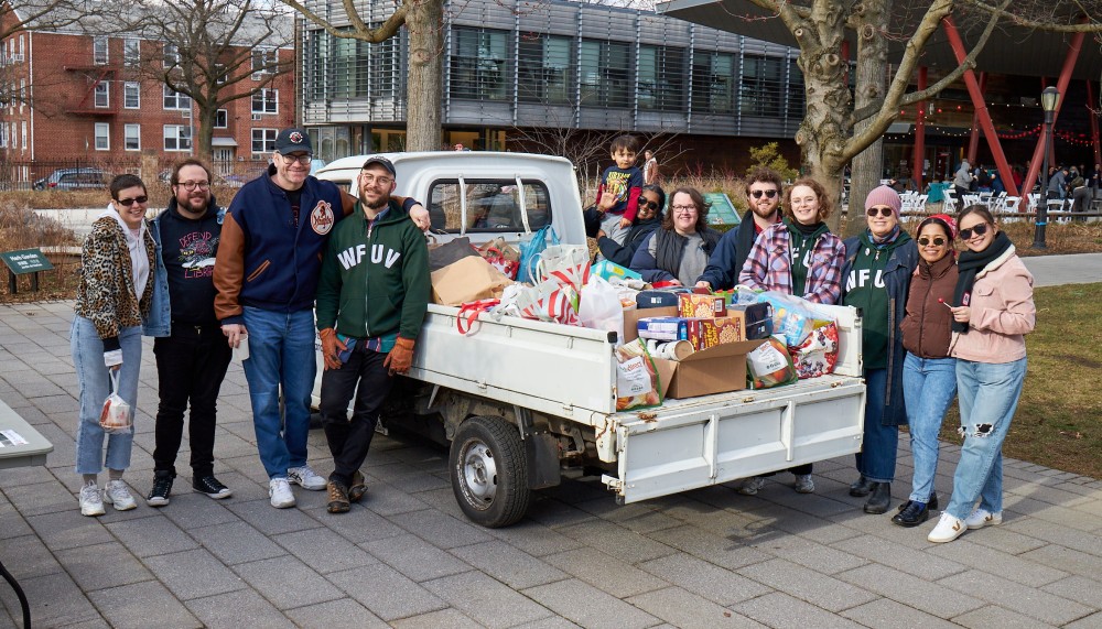 We did it! Thank you, everyone. (photo by Gus Philippas)