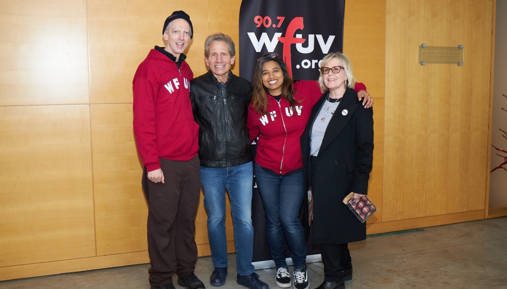 DJs Corny, Dennis, Alisa and Janet (photo by Gus Philippas)