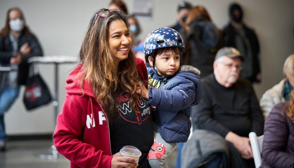 DJ Alisa Ali with DJ Jasper (photo by Gus Philippas)