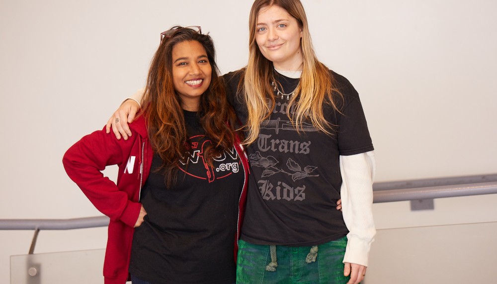 DJ Alisa Ali and performer Lily Mao (photo by Gus Philippas)