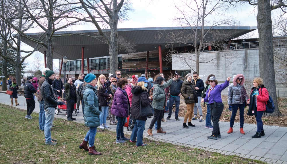 Some of the many guests (photo by Gus Philippas)
