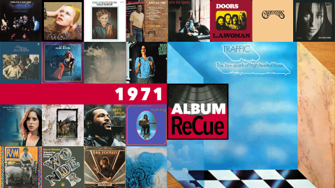 1971 Album ReCue: Traffic (collage by Laura Fedele for WFUV)